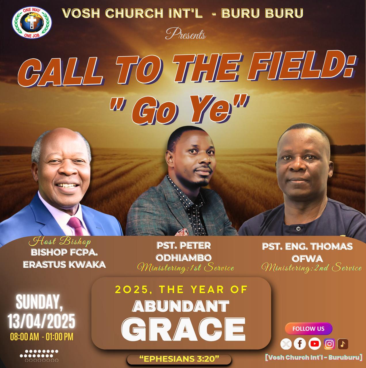 Call to the Field: "Go Ye"